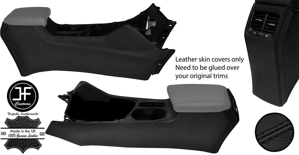 BLACK STITCH CENTRE CONSOLE TUNNEL TRIM LEATHERS COVER FITS KIA NIRO 2016-2019