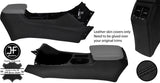 BLACK STITCH CENTRE CONSOLE TUNNEL TRIM LEATHERS COVER FITS KIA NIRO 2016-2019