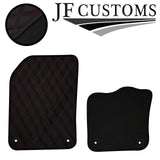 D RED DIAMOND STITCH VINYL 4XTAILORED FLOOR CARPET FOR VOLVO S90 V90 16-21 JF1