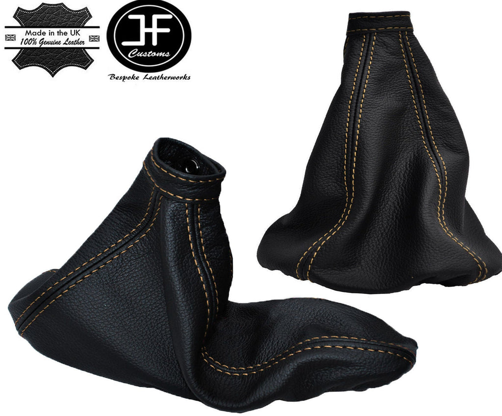 TAN STITCH LEATHER GEAR & HANDBRAKE GAITER FITS ALFA ROMEO GTV SPIDER 98-05