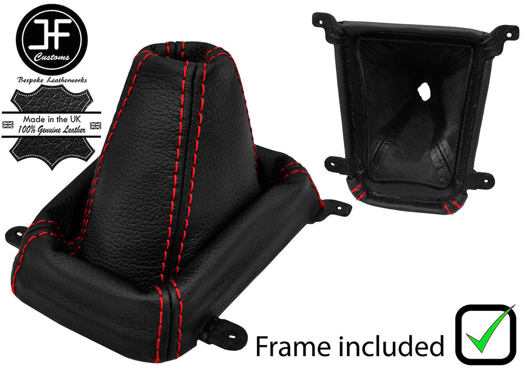 RED STITCH LEATHER MANUAL GEAR+PLASTIC FRAME FITS HONDA ACCORD MK7 03-07