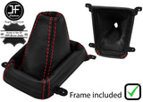RED STITCH LEATHER MANUAL GEAR+PLASTIC FRAME FITS HONDA ACCORD MK7 03-07