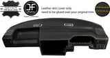 YELLOW STITCH DASH DASHBOARD REAL LEATHER COVER FITS VW T4 TRANSPORTER STYLE 2