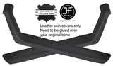BLACK STITCH 2X DOOR HANDLE ARMREST TRIM LEATHER COVERS FITS PORSCHE 924 944