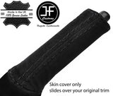 BLACK STITCHING SUEDE HANDBRAKE HANDLE COVER FOR FORD TRANSIT CONNECT 2002-2009