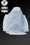 WHITE STITCHING WHITE LEATHER GEAR GAITER FITS MAZDA MX5 MX-5 MK2 NB 1998-2005