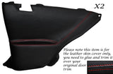 RED STITCH 2X REAR DOOR CARDS LEATHER COVERS FITS TOYOTA LEXUS SOARER 90-00