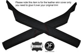 RED STITCH 2X A POST PILLAR LEATHER SKIN COVERS FITS BMW 5 SERIES E28 81-87