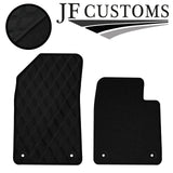 D GREY DIAMOND STITCH VINYL 4X TAILORED FLOOR CARPETS FOR CITROEN C6 05-12 JF1