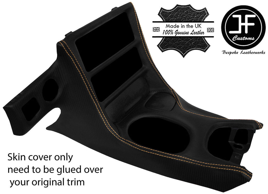 OAK STITCH CARBON VINYL CONSOLE BEZEL SURROUND COVER FOR CORVETTE C5 97-04