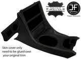 OAK STITCH CARBON VINYL CONSOLE BEZEL SURROUND COVER FOR CORVETTE C5 97-04