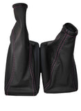 PINK  STITCH FITS VAUXHALL CORSA C COMBO BARINA XC GEAR & HANDBRAKE GAITER SET