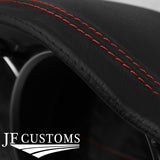 RED STITCHING SPEEDO GAUGE HOOD LEATHER COVER FITS MAZDA RX8 2003-2012 JF2