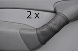black stitch FITS MERCEDES SPRINTER 00-05 2X DOOR HANDLE LEATHER COVERS