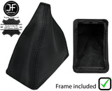 BLACK STITCH LEATHER GEAR+PLASTIC FRAME FOR NISSAN PULSAR SUNNY N13 86-91