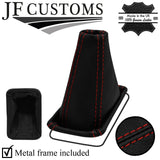 D RED STITCH LEATHER AUTOMATIC GEAR+METAL FRAME FOR LAND ROVER FREELANDER 98-02