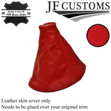 FITS FORD MONDEO MK3 03-06 GEAR GAITER LEATHER IN RED CUSTOM NEW MADE IN UK