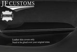 WHITE STITCH NAPPA LEATHER 2X FRONT DOOR ARMREST FOR AUDI A5 8F S5 CABRIO 09-16