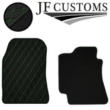 GREEN DIAMOND STITCH VINYL 4X TAILORED FLOOR CARPETS FOR LEXUS IS300 01-05 JF1