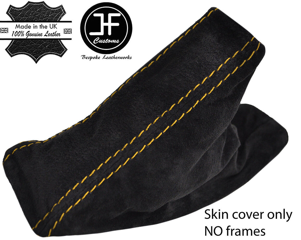 YELLOW STITCHING REAL SUEDE HANDBRAKE GAITER FOR BMW E90 E91 E92 E93 2006-2013