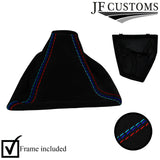 TRI STITCH SUEDE GEAR GAITER + PLASTIC FRAME FOR BMW 1 SERIES F20 F21 11-17