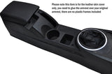 BLACK STITCH ARMREST SKIN COVER & GEAR GAITER COVER FITS HYUNDAI COUPE 02-09