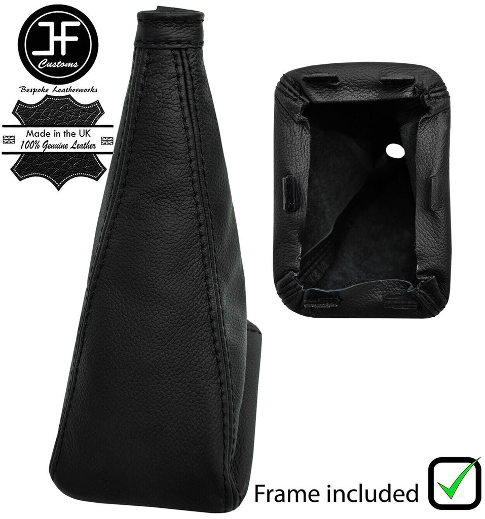 BLACK STITCH LEATHER GEAR+PLASTIC FRAME FOR FIAT CINQUECENTO SPORTING 92-98