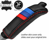 RED STITCH TRI STRIPE HANDBRAKE HANDLE LEATHER COVER FOR BMW 3 SERIES E46 99-05