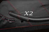 RED STITCH FITS TRIUMPH STAG MK1 MK2  2X DOOR HANDLE LEATHER COVERS ONLY