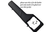 BLACK STITCH FITS VW GOLF 2 MK2 II JETTA 83-92 2X DOOR POCKETS LEATHER COVERS