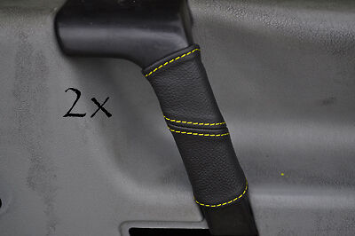 yellow stitch FITS VW T4 TRANSPORTER CARAVELLE CAMPER 2X DOOR HANDLE COVERS