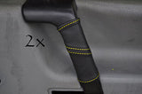 yellow stitch FITS VW T4 TRANSPORTER CARAVELLE CAMPER 2X DOOR HANDLE COVERS
