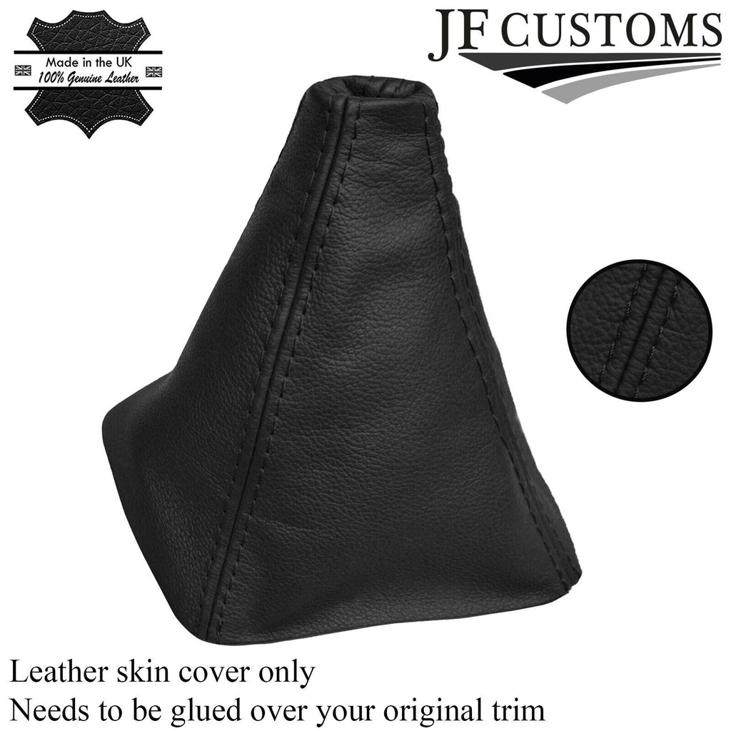 BLACK REAL LEATHER MANUAL GEAR STICK GAITER FITS MITSUBISHI GTO 3000GT 90-2001