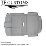 L BLUE STITCH L GREY SUEDE ROOF HEADLINER COVER FOR BMW MINI R50 R53 01-06