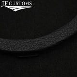 FITS VW VOLKSWAGEN FOX 05-12 BLACK & BLACK LEATHER GEAR GAITER + SURROUND FRAME