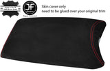 RED STITCH REAL SUEDE  ARMREST LID COVER FITS LEXUS LS460 LS600HL 2007-2016