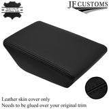 BLACK STITCH LEATHER ARMREST LID COVER FOR VW POLO 2017-2022 CUSTOM NEW