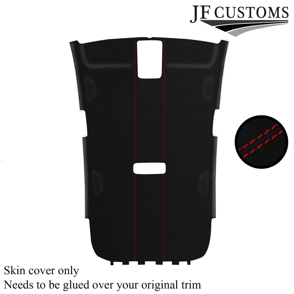 RED STITCH LUXE SUEDE HEADLINER COVER FITS VW GOLF MK6 2008-2013 MADE IN UK