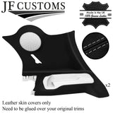 GREY STITCH LEATHER 2X REAR C PILLAR COVERS FOR SMART FORFOUR 453 2014-2019