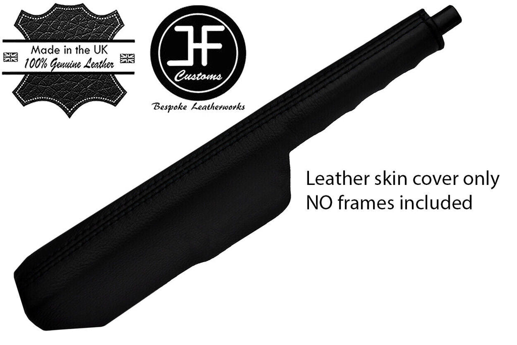 BLACK STITCH FULL HANDBRAKE GAITER LEATHER COVER FOR FITS VW POLO MK2 1981-1993
