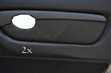 FITS  MG TF MK2 00-06 2 x DOOR CARD COVERS LEATHER black CUSTOM NEW MADE IN UK