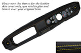 YELLOW STITCH DASH DASHBOARD LEATHER SKIN COVER FITS SUNBEAM RAPIER H120
