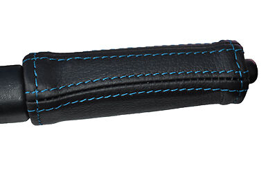BLUE STITCHING FITS DAIHATSU COPEN 2003+ LEATHER HANDBRAKE HANDLE COVER ONLY