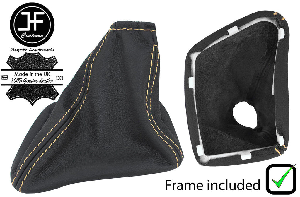 SAND STITCHLEATHER MANUAL GEAR GAITER PLASTIC FRAME FITS VW CRAFTER LT3 06-15