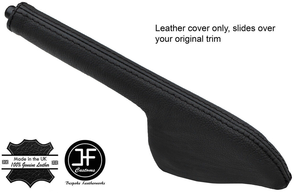 BLACK STITCHING REAL LEATHER HANDBRAKE GAITER FITS S15 200SX SILVIA 1999-2003