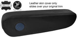 BLACK LEATHER 1X DRIVER SEAT ARMREST COVER FOR BMW E23 E28 5 & 7 SERIES