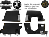 YELLOW  STITCH 4 PIECE DASH KIT TRIM LEATHER COVERS FOR NISSAN 350Z 33Z 03-09