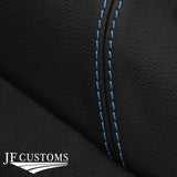 FITS FIAT 500 ABARTH 07-16 L BLUE STITCH LEATHER REAR TAILGATE TRIM COVER
