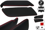 RED CROSS STITCH 2X SUN VISOR LEATHER COVERS FOR MERCEDES VITO W447 15-20 JF2