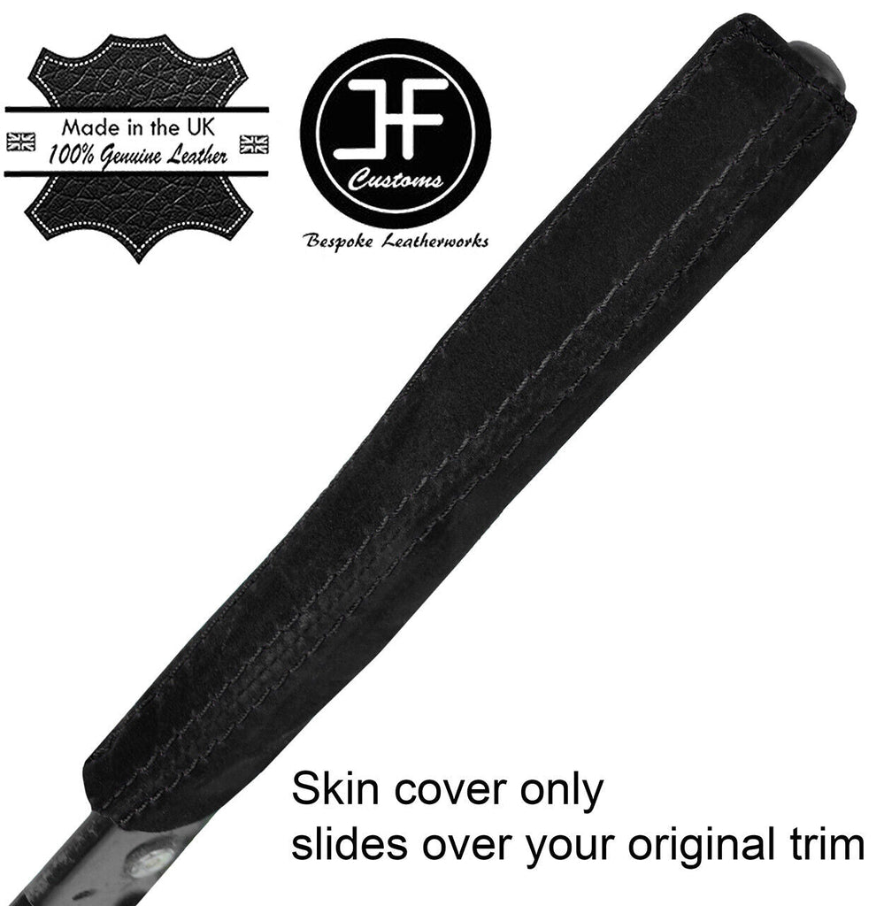 BLACK STITCHING REAL SUEDE HANDBRAKE GAITER COVER FITS PEUGEOT 205 1986-1997